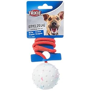 TRIXIE 3305 bal aan touw, natuurlijk rubber, ø 6/30 cm