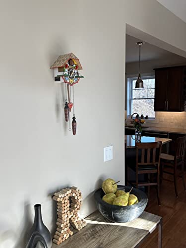 River City Clocks M8-08PQ Musical Multi-Colored Quartz Cuckoo Clock thumb #5