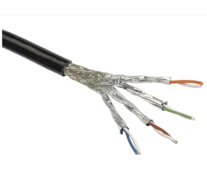 09456000693, Multi-Conductor Cables Cable - Cat7 EtherRail, 4x2xAWG24/7, Black, 50m Ring