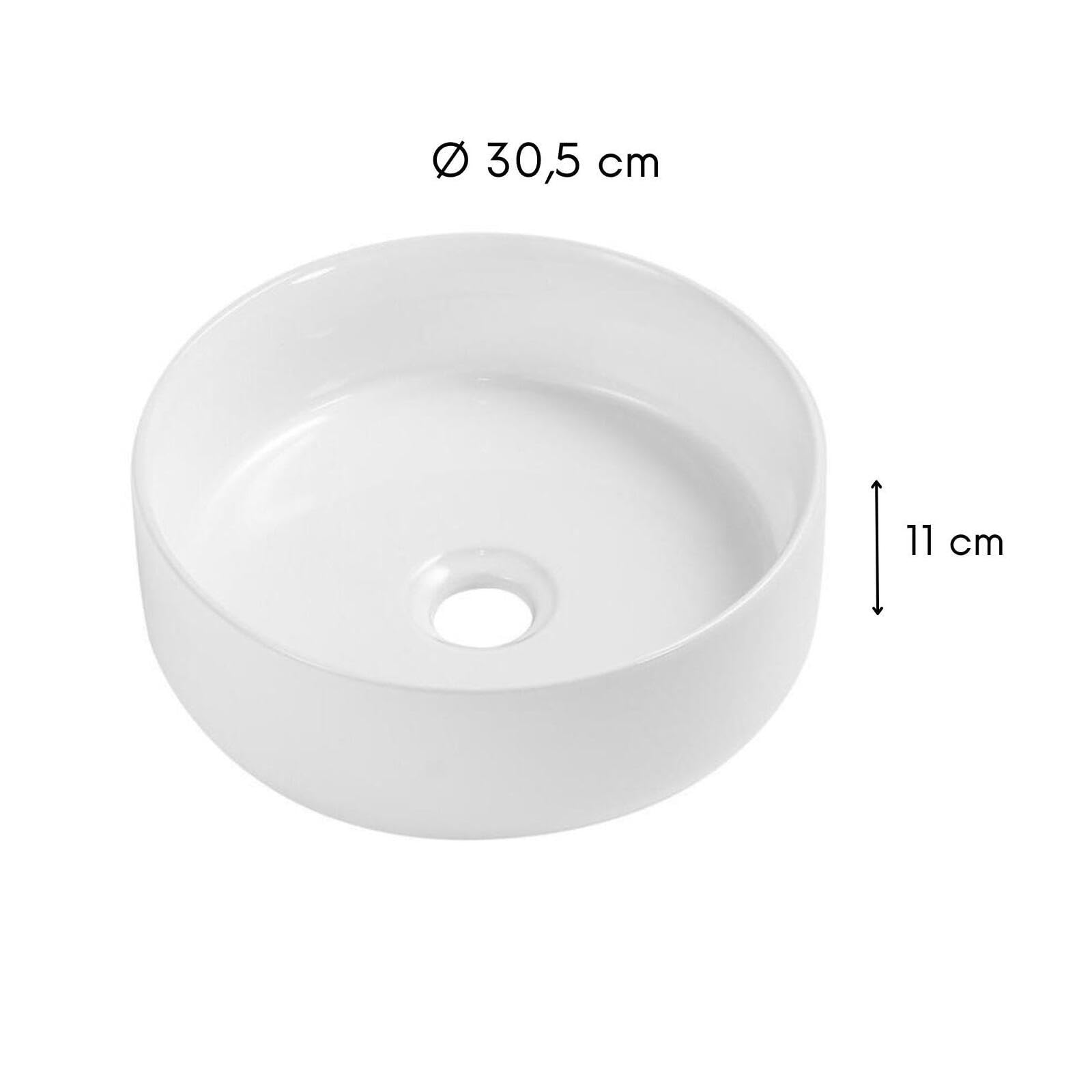 Lavabo rotondo 30 x 30 cm MII