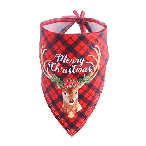 CHIRORO Pañuelo de Toalla de Saliva para Perro Bufanda con Estampado navideño Bufanda Cachorro Saliva Toalla Baberos Accesorios,Estilo 5