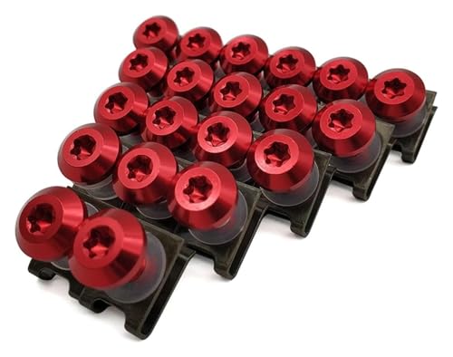 Für YAMAHA WR250X WR250R WR450F TTR125 TTR250 TTR300 TTR600 Verkleidungsfederbolzen-Muttern-Set(Black- Silver)