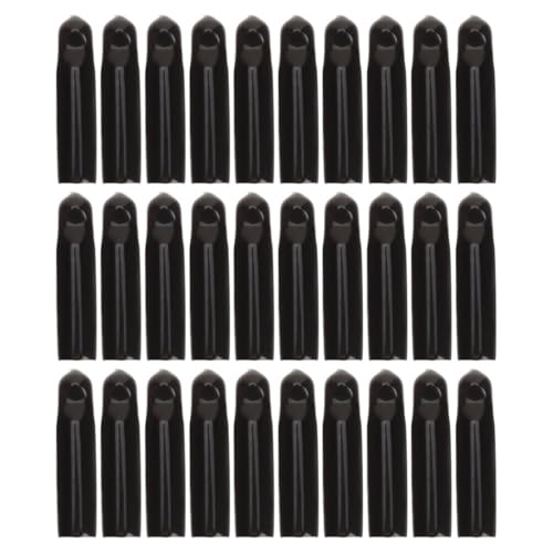 VANZACK Tapones Selladores Antipolvo para Vertedores de Botellas de Vino y Aceite, Tapas de Plástico Negras para Boquillas de Cocina, Pack de 30 Unidades para Uso Doméstico y Barra