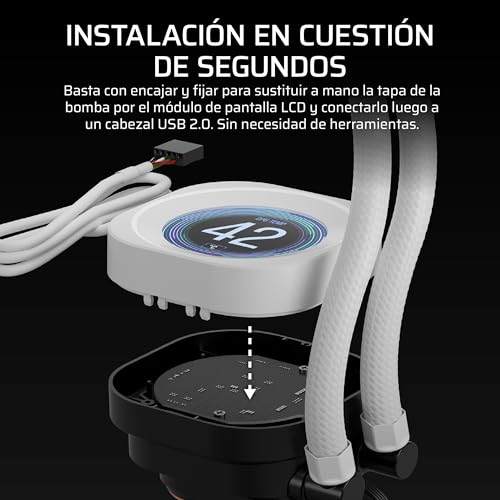 Módulo para LCD Corsair Nautilus RS para controlar la temperatura de la CPU en pantalla 4
