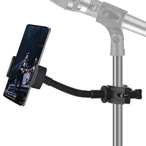 JCWINY Mic Stand Phone Holder,...