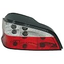 AUTO-STYLE Satz Heckleuchten kompatibel mit Peugeot 106 1996- - Rot/Klar