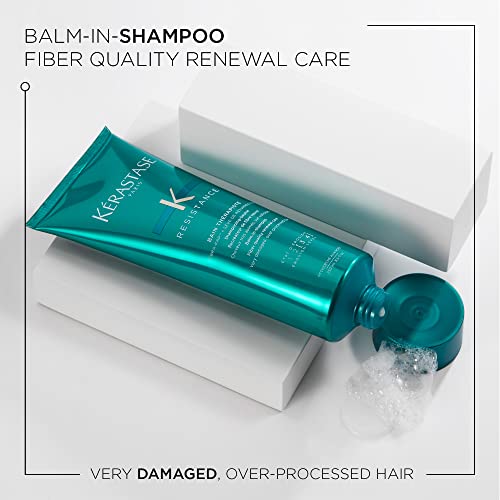 Kerastase E1928300 Resistance Bain Therapiste Shampoo | Repairing Gel Shampoo | Soothing Texture For Itchy Scalp | Heat Protectant | With Protein For Weak Hair thumb #1