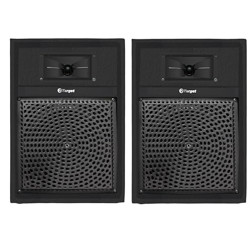 Image of Target TT-304 HI-FI Sound Multimedia Speakers (2 NOS) 8 inch with TWEETERS @ 80 WATTS RMS