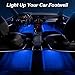 4PCS Wireless Car LED Lights with Remote Control, 16 Colors Interior Car Led Puck Lights, Rechargeable Ambient Lighting Kit with Dimmer & Timer, Inside Night Lamp for Vehicle Home Decoration