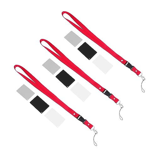 9pezzi Cordino Per Fotocamera Con Cartoncini Di Esposizione Neutri Per Bilanciamento Compatibile Con Dslr e Video Accessorio Pratico Per Fotografia e Riprese Professionali