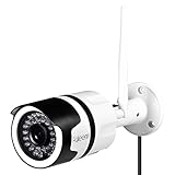 Faleemi 1080P Outdoor Weatherproof WiFi IP Camera with Memory Card Slot, Home Security Surveillance Video Camera with Night Vision for Home/Garage/Business/Warehouse/Shop/Office Monitor FSC861