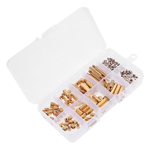 MUCKLILY Hexagon Socket Screws Box Brass Column Nut Isolated Column Support Fixing