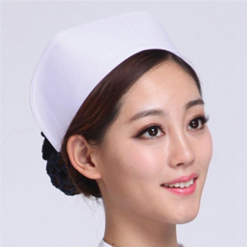 Chapeau d'infirmière pour femme, chapeau d'hirondelle, chapeau d'infirmière, costume pour cérémonie d'école d'infirmière, cérémonie d'épinglage (blanc)