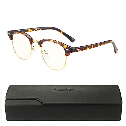 Tanlys Blue Light Blocking 2 in 1 Photochomic Glasses UV Headache Blocker sunglasses, Tablet/Gaming/TV/Phones Blue Light Filter Glasses for Men Women