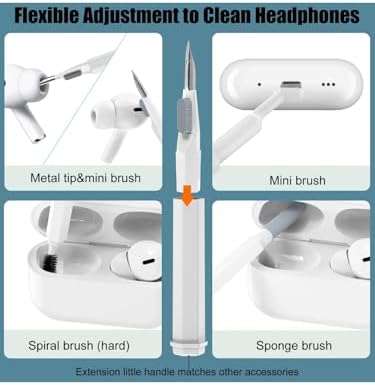 20in1 Premium Cleaning Çok Fonksiyonlu Telefon Laptop Airpods Kulaklık Klavye Ekran Temizleme Kiti - Görsel 2