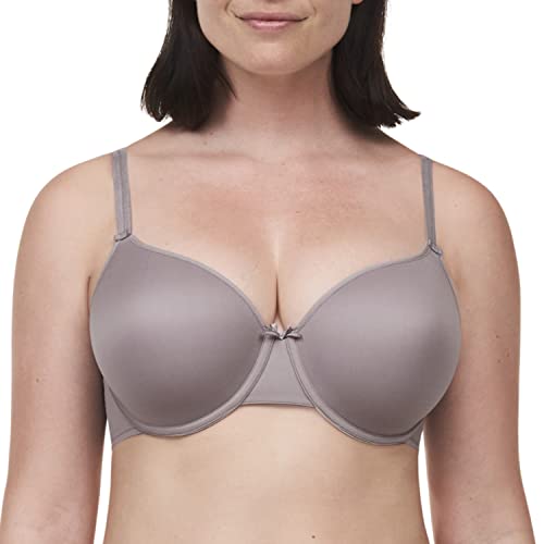 Image of Chantelle Women's Basic Invisible Smooth Custom Fit Bra, Moon Grey, 34A