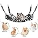 Vortithora Hieroglyphics-All-See-Eye-Egyptian Velvet Pet Cat Hammock, Comfortable Hanging Pet Bed