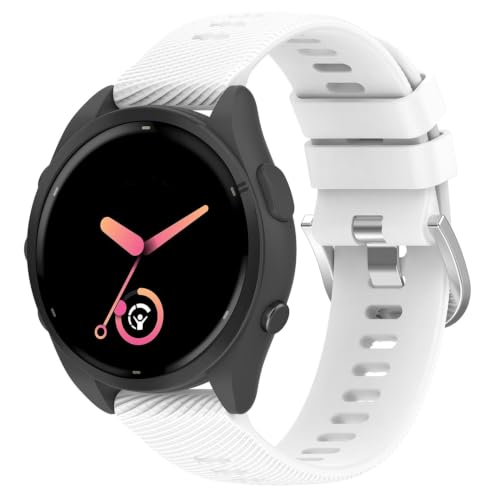 Garmin Vivoactive 5�Ή��V���R�����v�o���h | Garmin Forerunner 165/Approach S44�p 20mm �X�|�[�c�N���X�n�b�`�����p�X�g���b�v