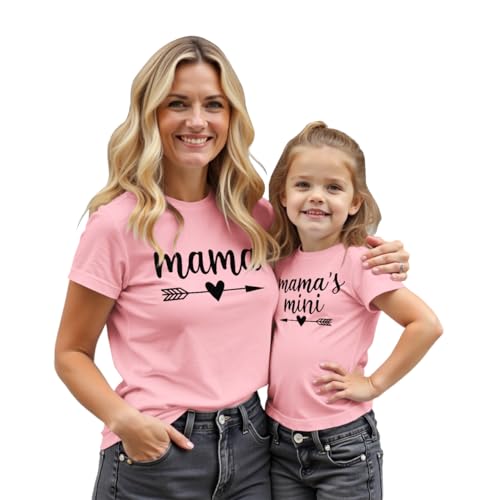 MODNTOGA Mommy and Me Matching Outfit Mother's Day Mama Mini Shir...