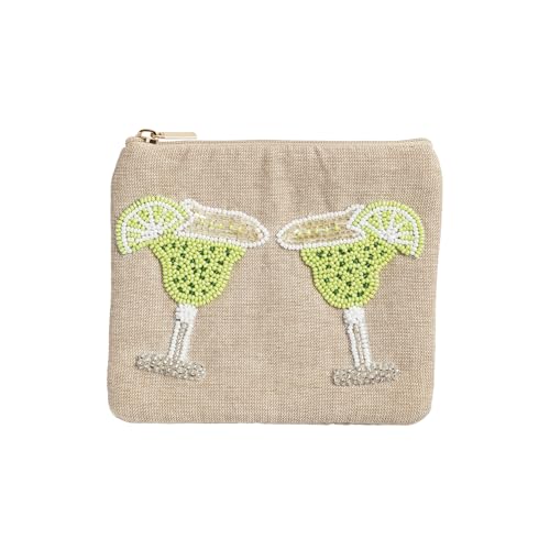 Mud Pie Womens Green Margarita Beaded Case