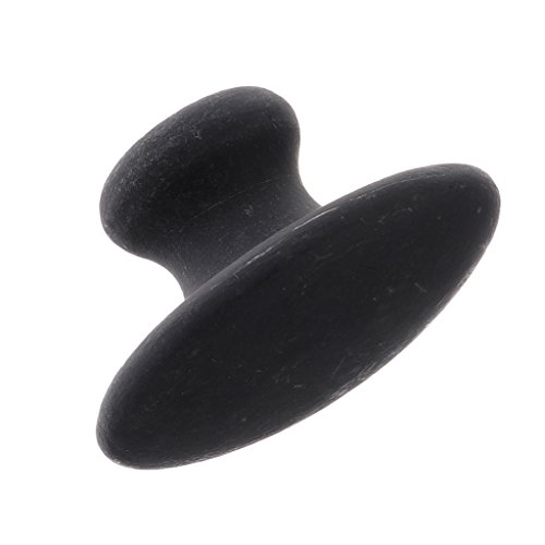 Black Mushroom Shape Massage Stone Natural Lava Basalt Hot Rock Trigger Point Stone Deep Tissue Muscle Pain Relief