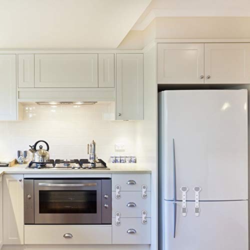 Mobestech 10 Unidades de Armário Com Fechadura de Segurança para Bebê Trava de Proteção Anti-Pinch L