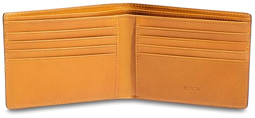 Bosca Britan Eight-Pocket Deluxe Executive Wallet Tan One Size…3