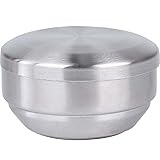 VITAKE Heat Insulated Steamed 304 Stainless Steel Tableware with Lid Soup Bowl Double Rice Mixing...