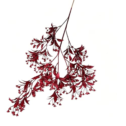 X psblty 2Pcs Artificial Mimosa Flowers,39.4in Faux Silk Mimosa Stems,Lifelike