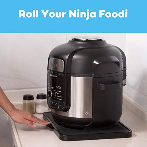Appliance Sliding Tray Extra Large Rolling Tray Accessories Compatible with Ninja Foodi, Instant Pot, Air Fryer, Coffee Maker, Stand Mixer and Blender, Roll Under Cabinet Over Countertop, By Sicheer - Thumbnail 5