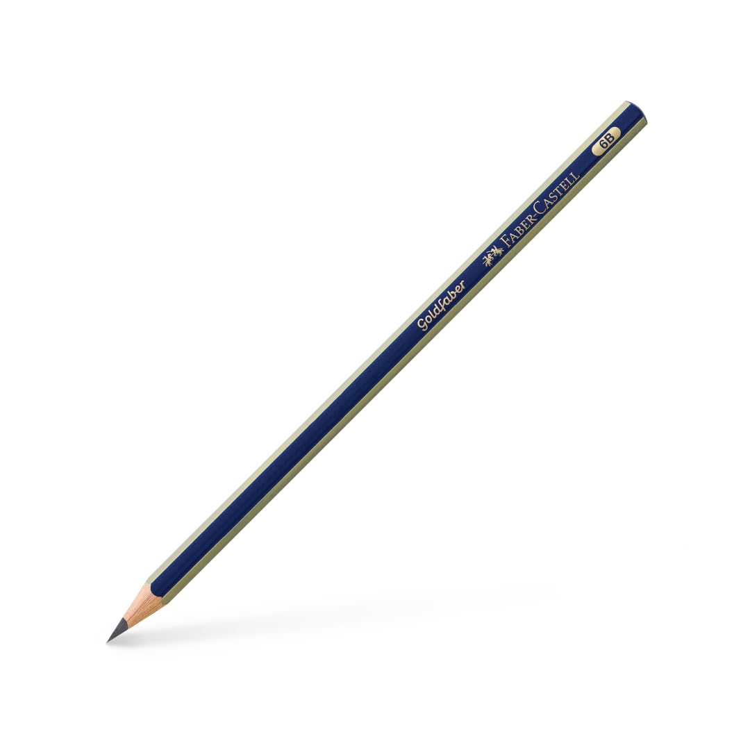 Faber-Castell 1221 - Lápiz de grafito 6B, caja con 12 unidades