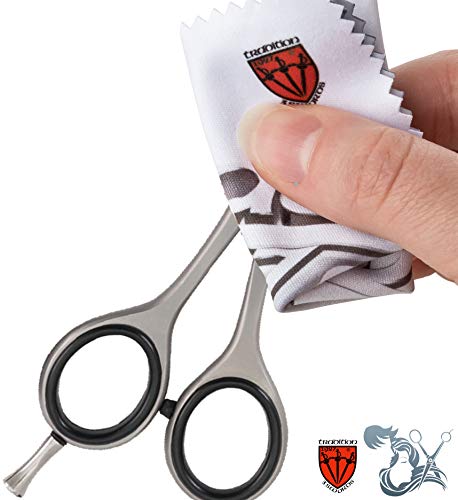 DREI SCHWERTER - Roestvrije professionele kappersschaar in etui, nieuw met kam en doek - Image 5