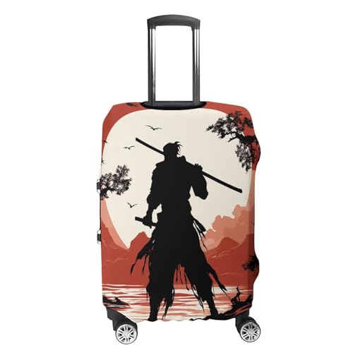 Elastic Luggage Cover Protector Samurai Washable Suitcase Sleeve Durable Travel Suitcase Case Cover with Zipper Openings Fits 19-32 Inch Luggage (XL)4