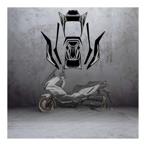 Coussin protection réservoir moto ADV 350 et 300 2025 autocollant tampon gaz - 2