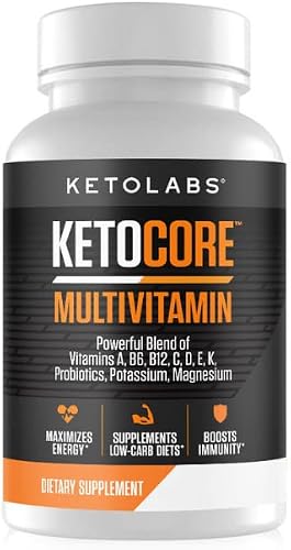 Keto Vitamins by Ketocore | Keto Multivitamin for Ketosis Pills | Keto Supplement for Keto Diet | No Keto Flu | Rich in Magnesium & Potassium & Other Minerals | 90 Capsules