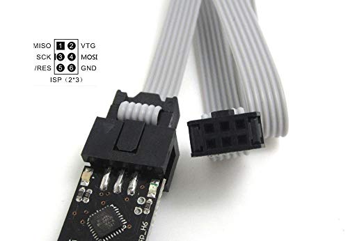 DollaTek USBASP USBISP AVR USBasp_H6 Programmer + 6 pin Cable ideal Support Win7 Win10 Linux - Image 3
