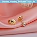 2-Pairs 14K Gold Locking Earring-Back Replacements for Studs, Hypoallergenic 925 Silver Secure Backings (No Fading, Comfort)