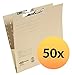 Produktbild ELBA 100570033 Pendeltasche 50er Pack seitlich geschlossen mit Dehnfröschen aus 230 g/m² Manilakarton naturbraun