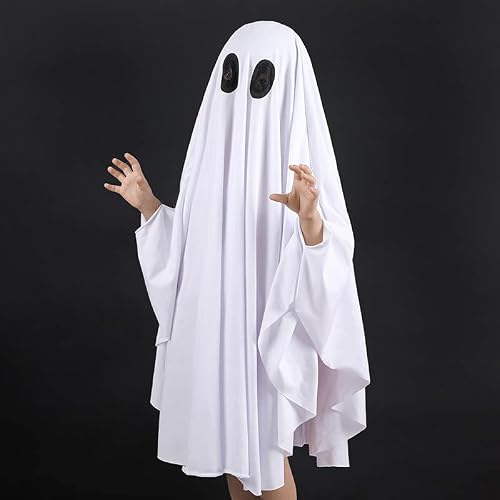 Kids Christmas Halloween Costume, Halloween Party Cloak, V𝐚𝐦pire Wit𝐜h Cosplay Cape Robe For Children, Kids Boys Girls Hooded Cloak, Ghost Costume Haunted Hooded Cape #TOP4