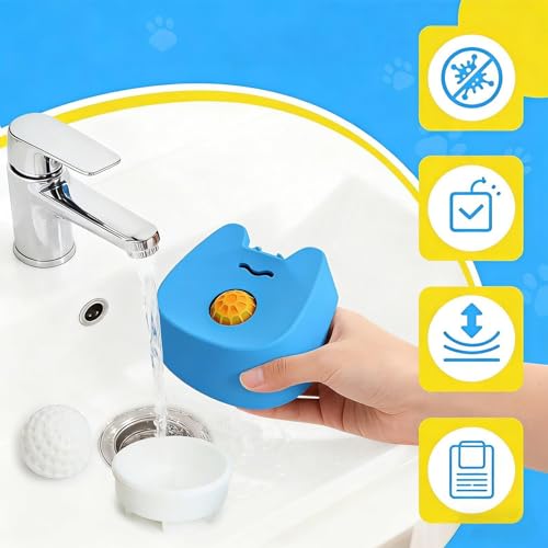 Bol de léchage pour chien debout avec socle stable en silicone