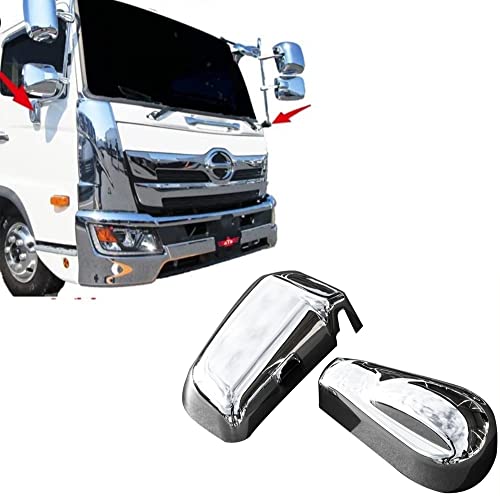 17レンジャー メッキミラー ステーキャップガーニッシュ メインミラーヒーター付き STDタイプ 鏡面電動車NG ミラーステー キャップカバー カスタム パーツ デコトラ 外装 トラック用品