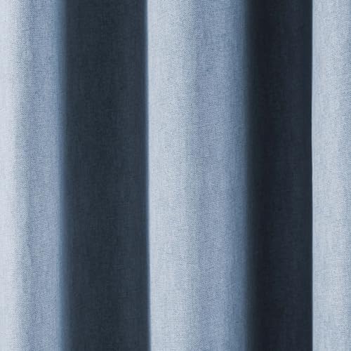 Cortinas azul claro Fusion de algodón para dormitorio de 168 x 137 cm 4