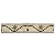 Stone Center Online Wishingstar Gold 4x12 Marble Mosaic Border Listello Tile Polished Kitchen Bath Wall Floor Backsplash Shower (1 Piece)