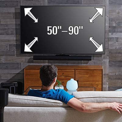 Sanus Soundbar Mount Designed For Sonos Arc Sound Bar - Height & Depth Adjustable For Dolby Atmos - Universal Compatibility With Sanus & Other Tv Mounts - Easy Assembly -Ossatm #TOP6