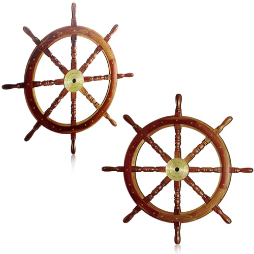 Tatuo 2 Pcs Ship Wheel Wall Decor Pirate Party...
