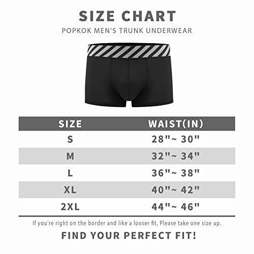 Popkok Men's Underwear Mesh Boxer Briefs With Pouch Trunks 4 Pack (Large, Black/Orange/Yellow/White) #TOP5