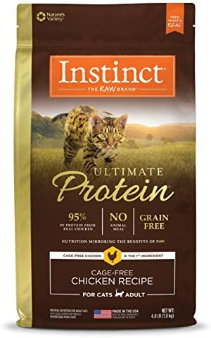 Instinct Ultimate Protein Grain Free Cage Free Chicken Recipe Natural Dry Cat Food, 4 lb. Bag