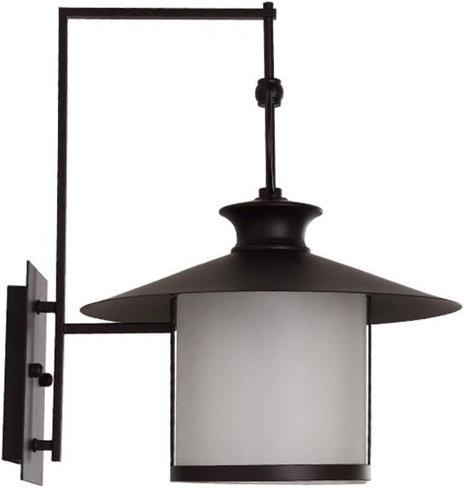 Genérico Lámpara de pared europea for exteriores Wmdtr con pantalla de vidrio esmerilado, apliques de luces, luz de montaje en pared impermeable, linterna de pared for porche E27,Lámpara de araña