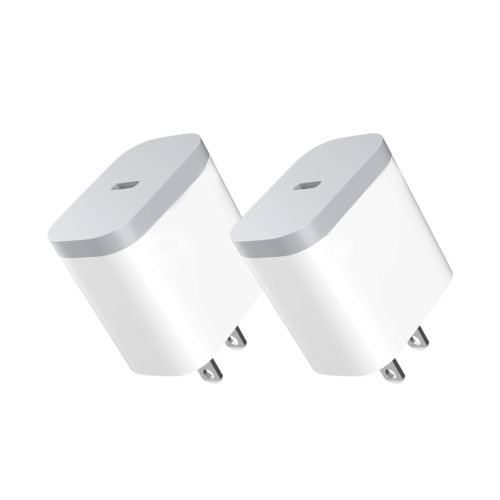 2 Pack USB C Charger Block, Fast Charging Wall Charger USBC Power Adapter Type C Brick Cube, 4 FT Long USB C Cord with Fast Charging Block Compatible for i Phone 16/16 PL/16 PM/15/15 PL/15 PM