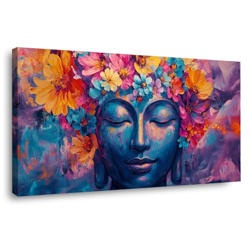 JOSUE Cuadros Zen Dormitorio Lienzo Abstracto Cuadro Moderno Cuadros Pared Imágenes Wall Art Prints Decor Grande XXL（Grey 39-50x100cm Enmarcado